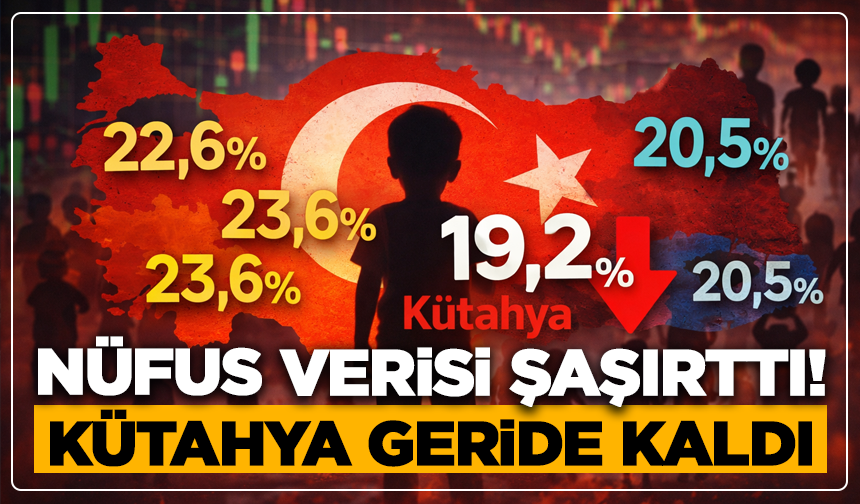 Nüfus verisi şaşırttı: Kütahya geride kaldı