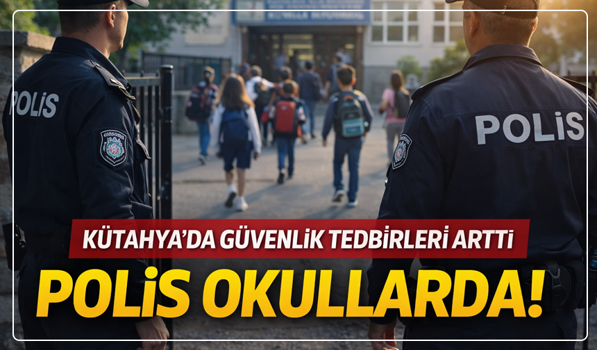 Kütahya’da okul önlerine polis görevlendirildi: Yeni güvenlik dönemi başladı