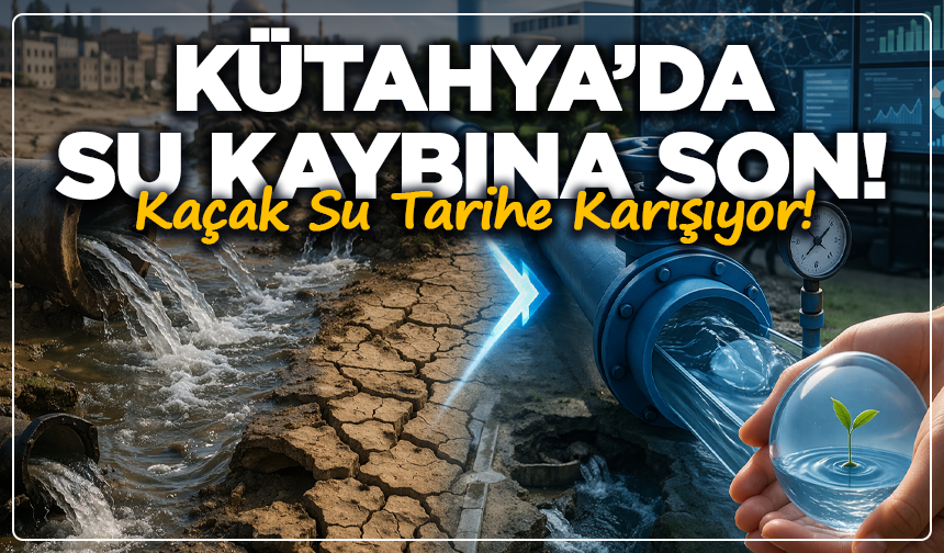 Kütahya’da Su Kaybına SON! Kaçak Su Tarihe Karışıyor!
