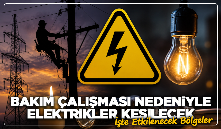 Kütahya’da Pazar Alarmı: Saatler Sürecek Elektrik Kesintisi!