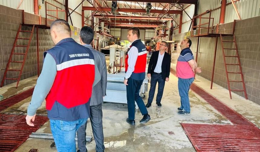 Gediz'de kurban kesim alanlarında denetimler sürüyor