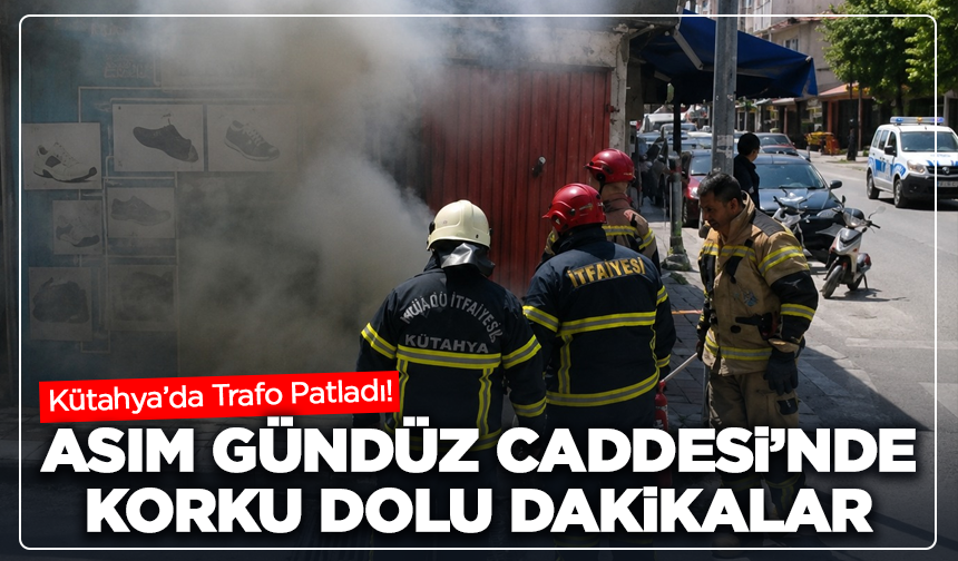 Kütahya’da Trafo Patladı! Asım Gündüz Caddesi’nde Korku Dolu Anlar