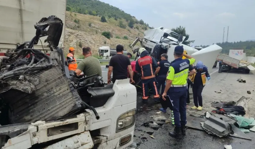 Otomobil ile tanker çarpıştı: 1 ölü