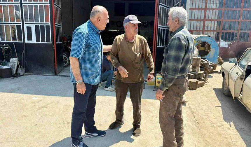 Hisarcık’ta Başkan Demirtaş, sanayi esnafıyla buluştu
