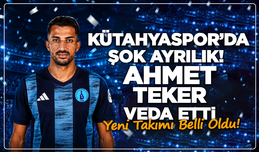 Kütahyaspor'da en golcü 2.isme veda: Teker'in yeni takımı belli oldu