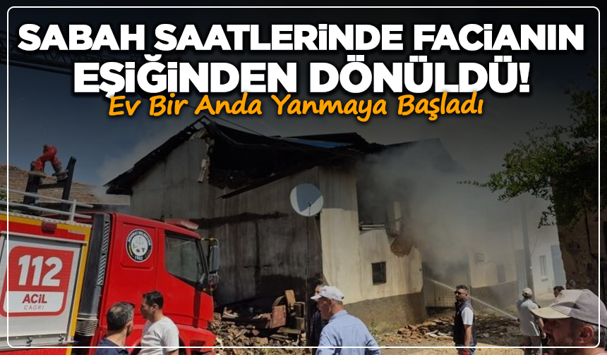 Kütahya'da köy yangını ortalığı cehenneme çevirdi