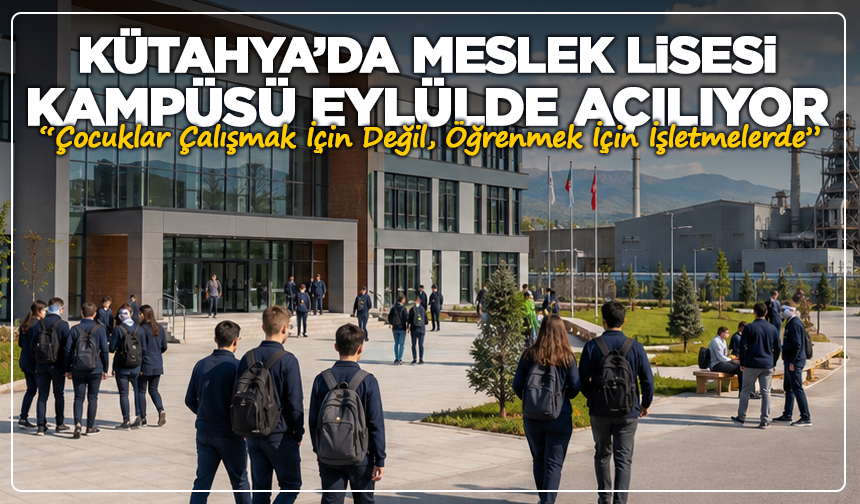 Kütahya’da Meslek Lisesi Kampüsü Eylülde Açılıyor