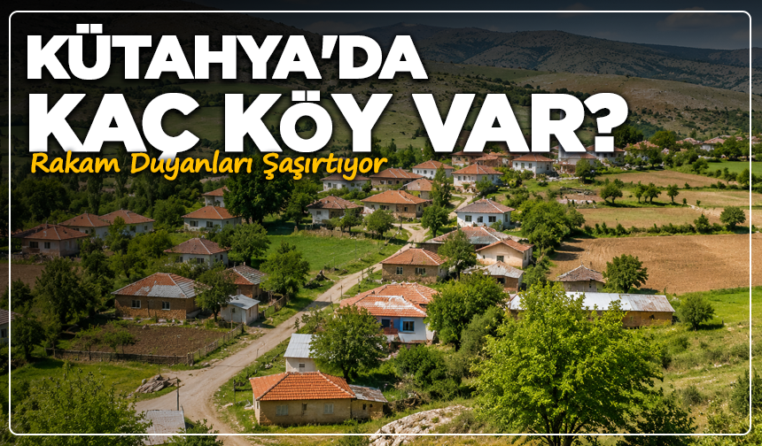 Kütahya'da Kaç Köy Var? Rakam Duyanları Şaşırtıyor