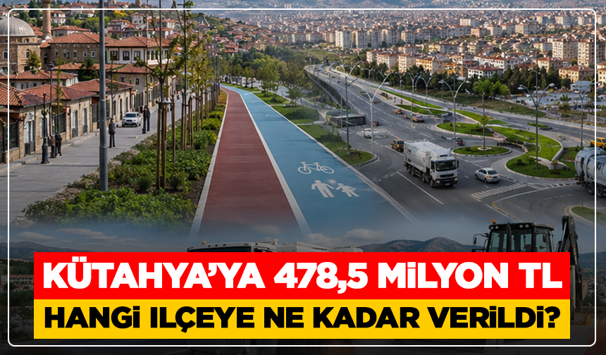 Kütahya’ya Ankara’dan 478,5 Milyon TL’lik Destek