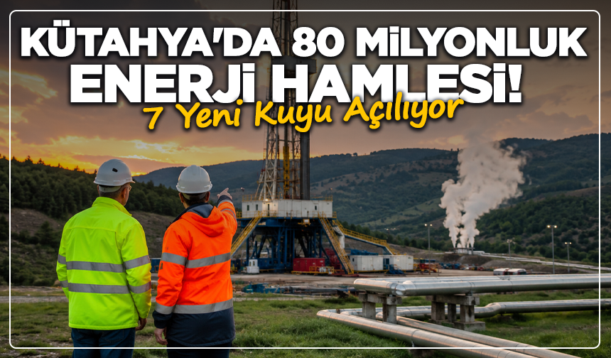Kütahya'da 80 Milyonluk Enerji Hamlesi! 7 Yeni Kuyu Açılıyor