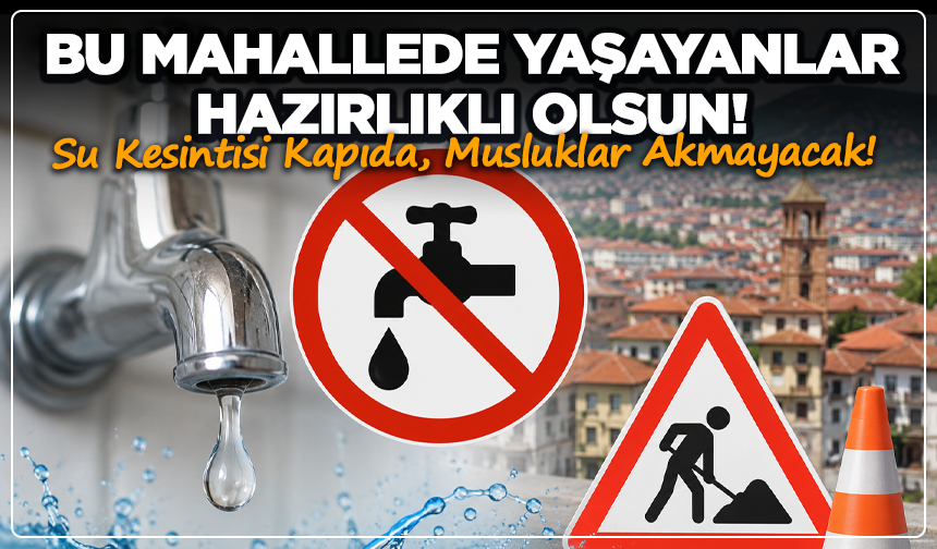 Kütahya Belediyesi Duyurdu: Bu Mahallede Su Kesintisi Yaşanacak