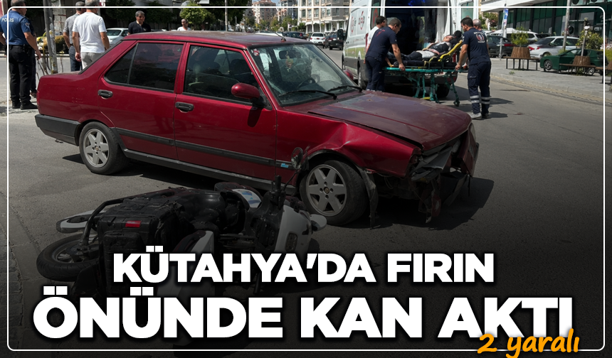 Kütahya'da fırın önünde kan aktı: 2 yaralı
