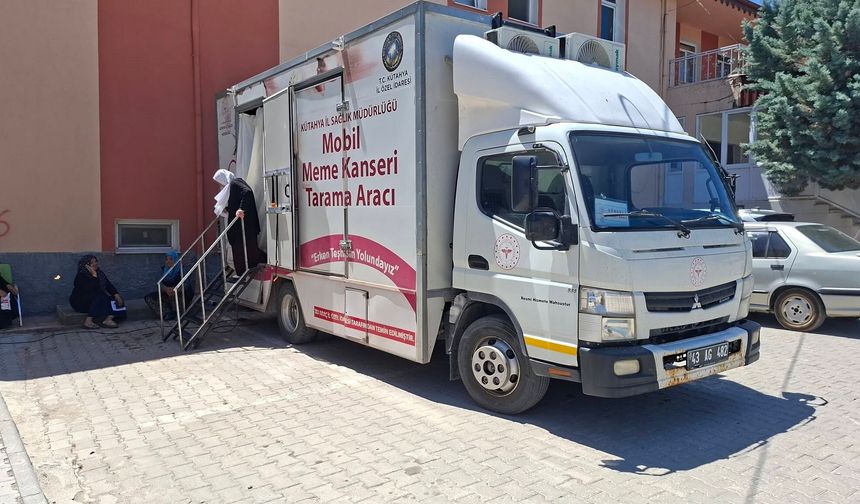 Kütahya'da kadınlara yönelik ücretsiz kanser taraması çalışmaları sürüyor