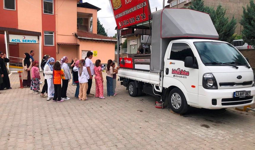 Hisarcık İlçe Hastanesi'nden 2 bin 500 kişilik lokma hayrı etkinliği