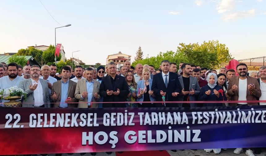 22. Geleneksel Gediz Tarhana Festivali coşkulu törenle açıldı
