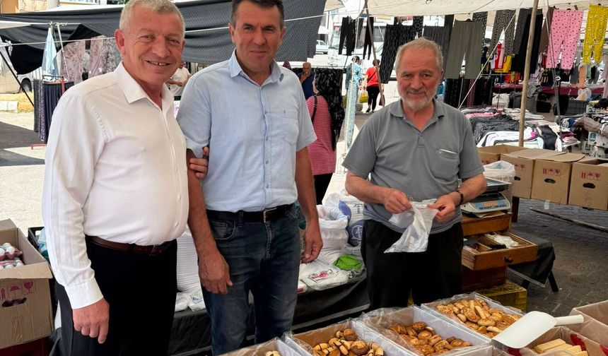 Şaphane Belediye Başkanı Mutlu, pazar esnafını ziyaret etti