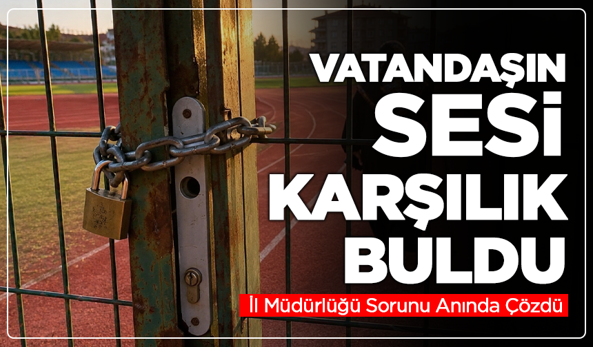 Vatandaşın Sesi Karşılık Buldu: İl Müdürlüğü Sorunu Anında Çözdü