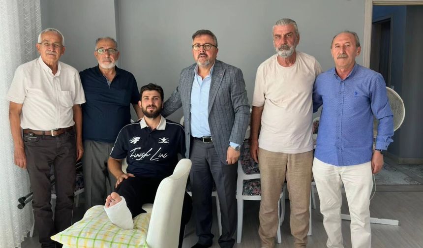 MHP Kütahya’dan Gülmez ailesine geçmiş olsun ziyareti