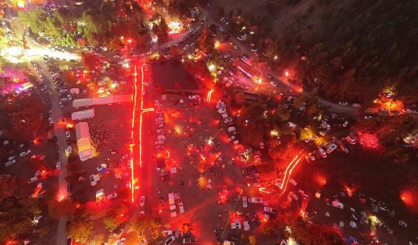 Kütahya’dan Katıldılar, Gökyüzünde Şahane Manzaraya Tanık Oldular