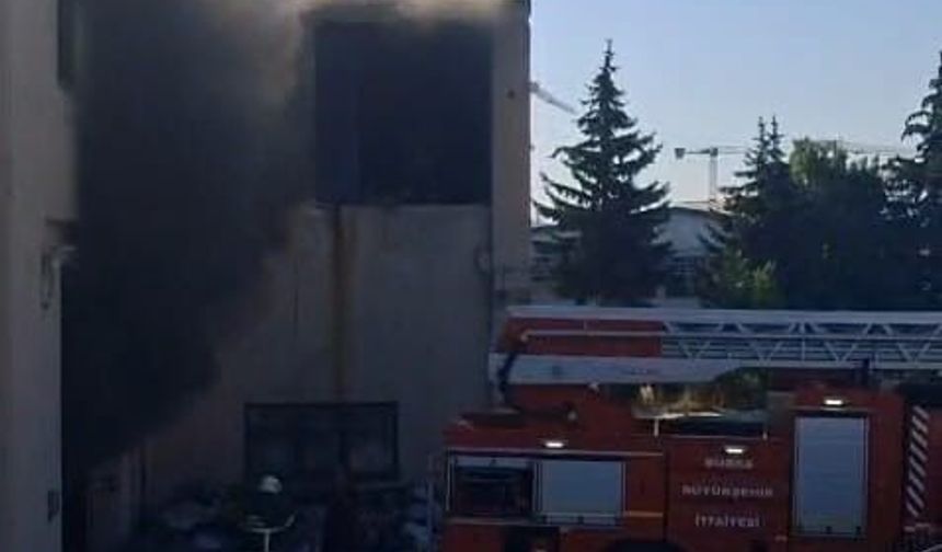 Bursa'da metal fabrikasında yangın