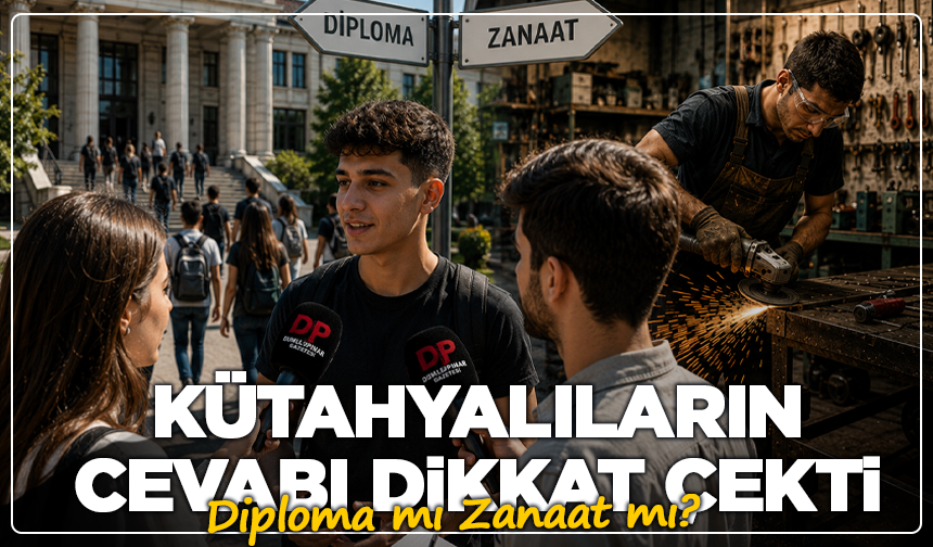 Diploma mı Zanaat mı? Kütahyalıların Cevabı Dikkat Çekti