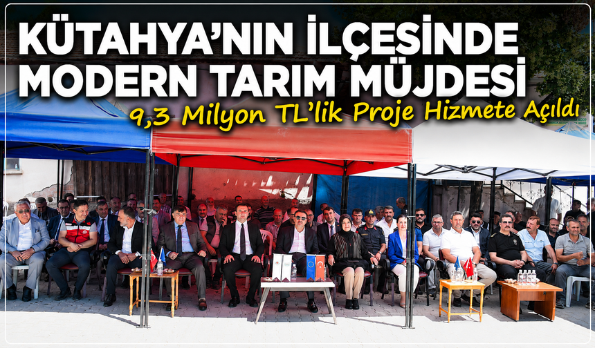 Emet'e adeta piyango vurdu: 9,3 milyon TL'lik dev proje hizmete açıldı