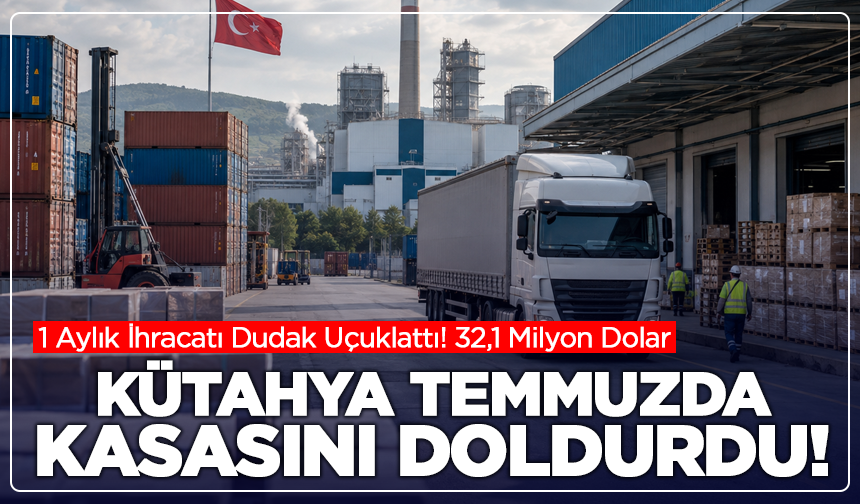 Kütahya’nın 1 Aylık İhracatı Dudak Uçuklattı! 32,1 Milyon Dolar