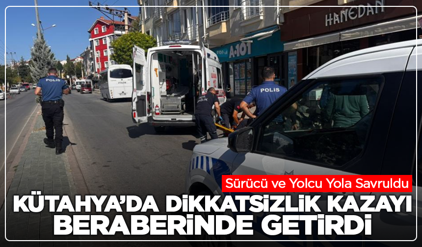 Kütahya’da Faciadan Dönüldü! Açılan Otomobil Kapısı 2 Kişiyi Yaraladı