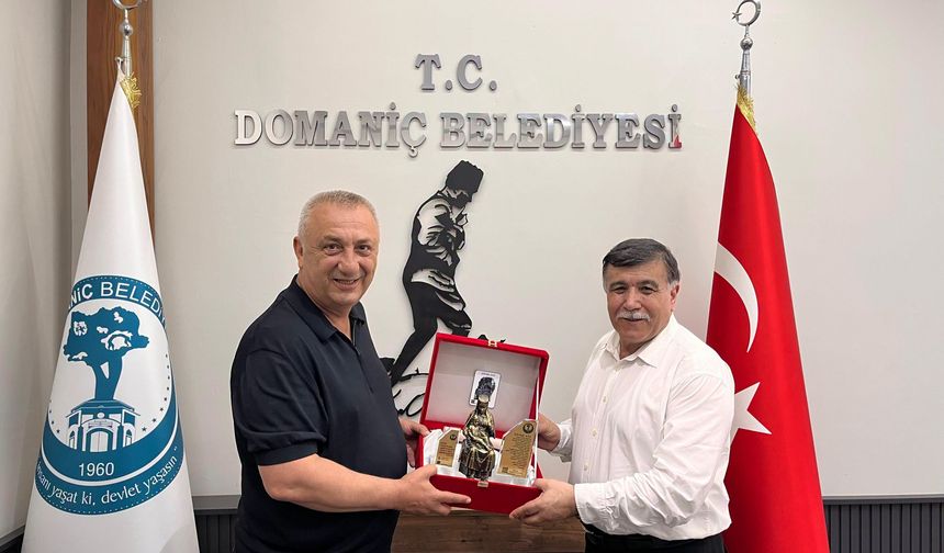 Emet Belediye Başkanı Koca'dan, Domaniç Belediye Başkanı Uysal'a ziyaret