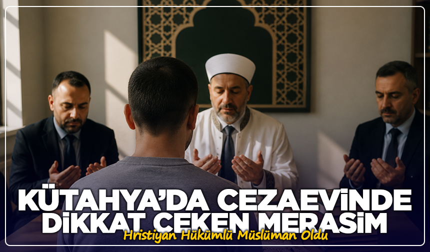 Kütahya’da Cezaevinde Hristiyan Hükümlü Müslüman Oldu