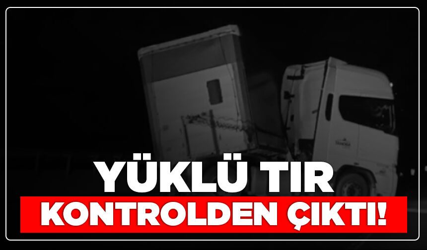 Kütahya-Afyon Yolunda Yan Yattı! Karayolu Trafiğe Kapandı