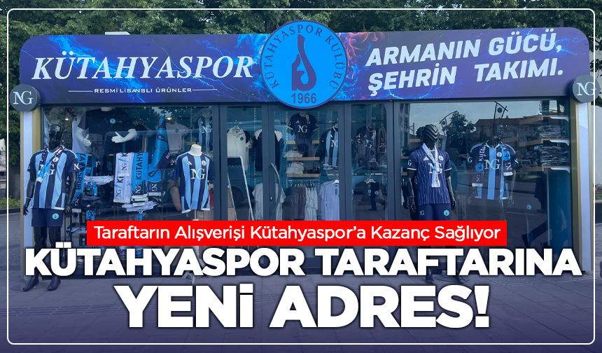 Kütahyaspor Taraftarına Yeni Adres: Lisanslı Ürünler Satışta