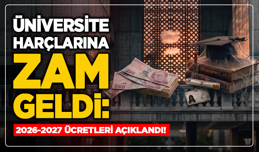 Üniversite harçlarına zam geldi: 2026-2027 ücretleri açıklandı!