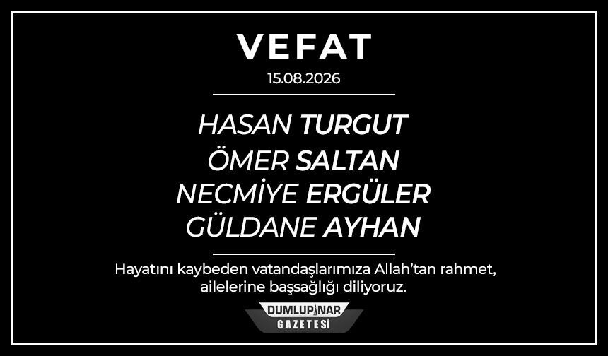 Kütahya'da 4 vatandaş hayatını kaybetti