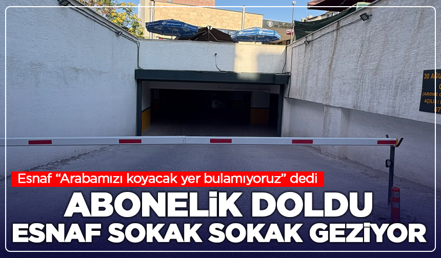 Kütahya’da otopark çilesi: Esnaf “Arabamızı koyacak yer bulamıyoruz” dedi