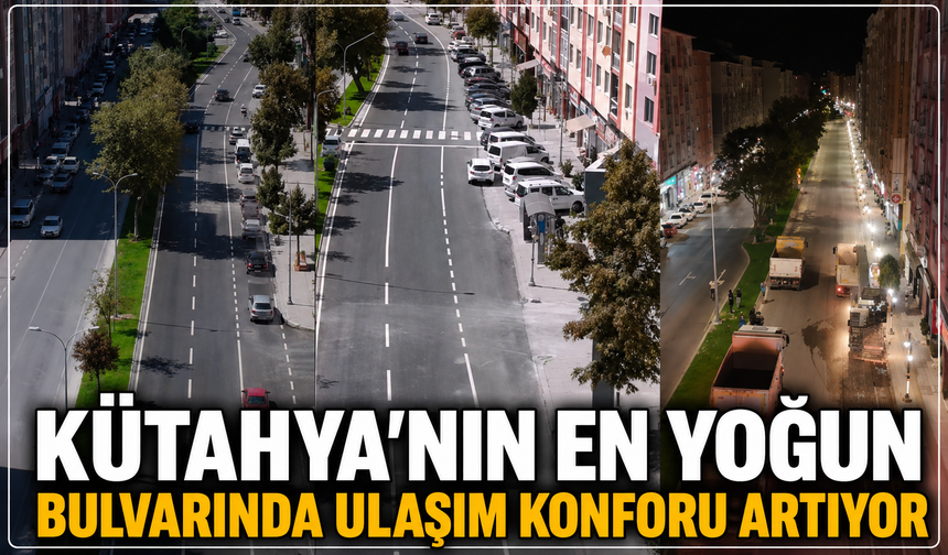 Kütahya'nın işlek bölgesinde ulaşım konforu artacak