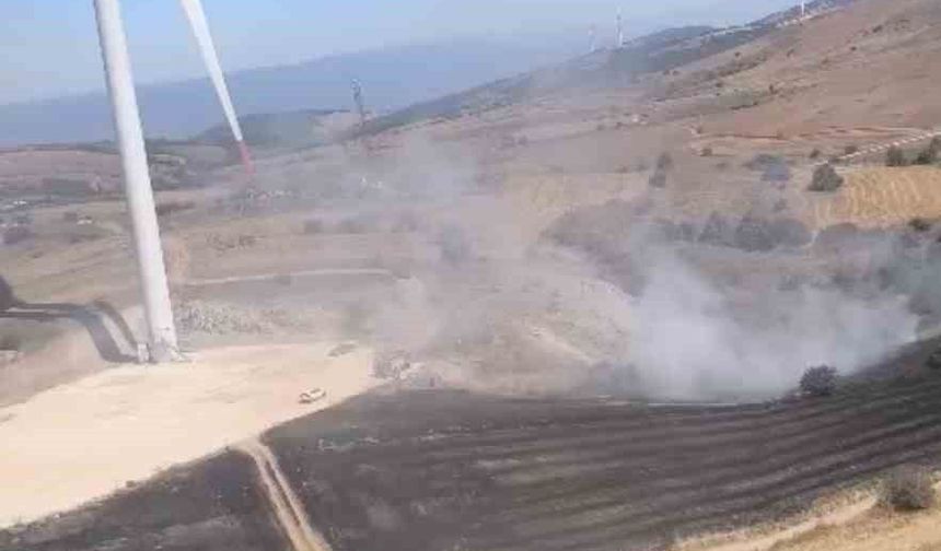 Anız yangını ekipleri harekete geçirdi