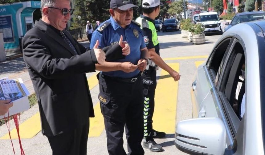 Bilecik'te yaya önceliği için trafik farkındalığı oluşturuldu