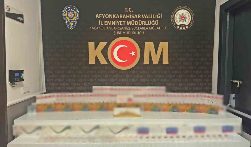 Polis 700 paket gümrük kaçağı sigara ele geçirdi