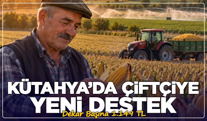 Kütahya’da Çiftçiye Yeni Destek: Dekar Başına 1.149 TL