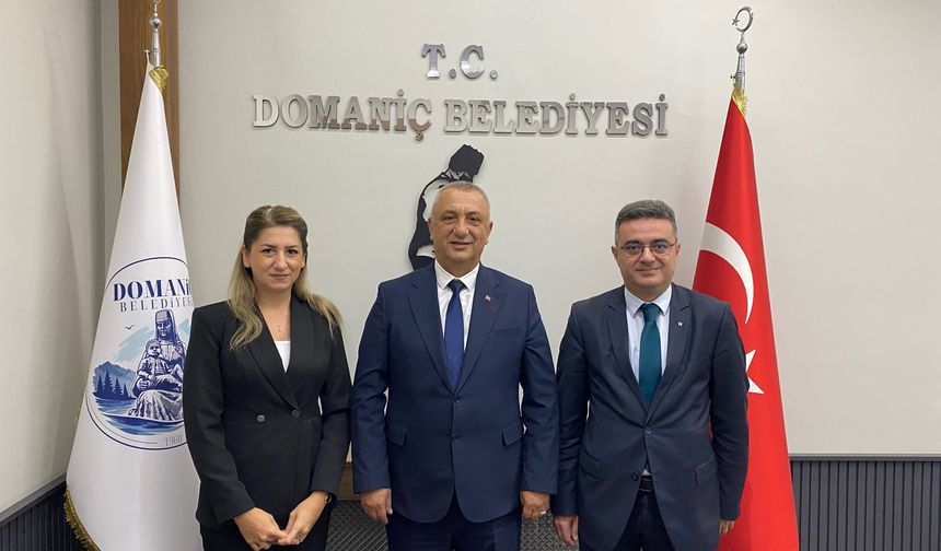Tavşanlı Halkbank Şube Müdürü Yeşilova'dan, Başkan Uysal'a ziyaret