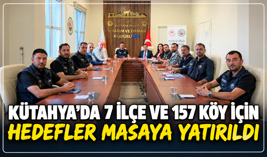 Kütahya'da köylere müjde kapıda: 7 ilçe ve 157 köy için yeni hedefler değerlendirildi