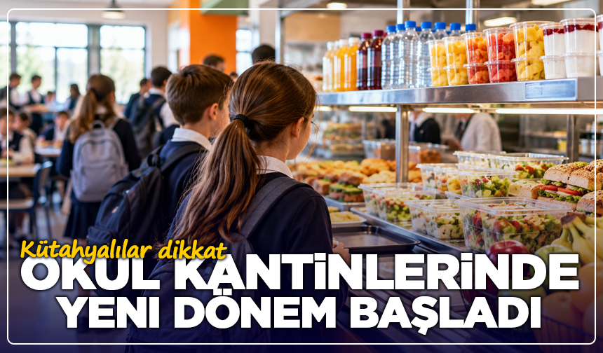 Kütahyalılar dikkat: Okul kantinlerinde yeni dönem başladı