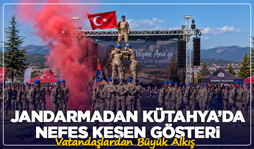 Jandarmadan Kütahya’da Nefes Kesen Gösteri: Vatandaşlardan Büyük Alkış