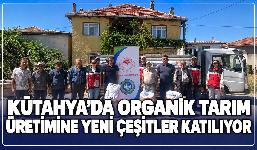 Kütahya'da organik tarıma dev destek: Üretime yeni çeşitler katılıyor