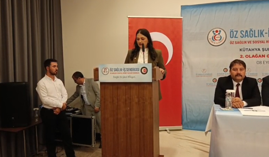Öz Sağlık-İş Kütahya Şube Başkanı Hatice Başçam: “2 Bin 133 Üyemizle Güçlü Bir Teşkilatız”