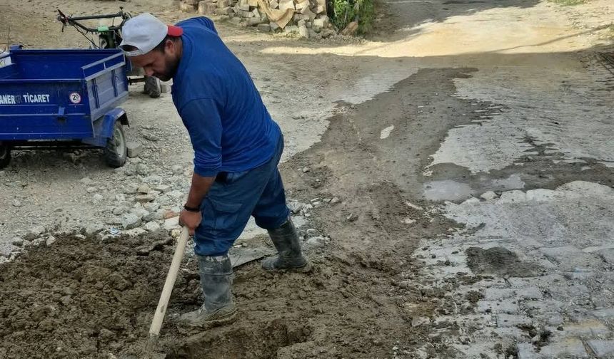 Şaphane'de çevre düzenleme çalışmaları sürüyor