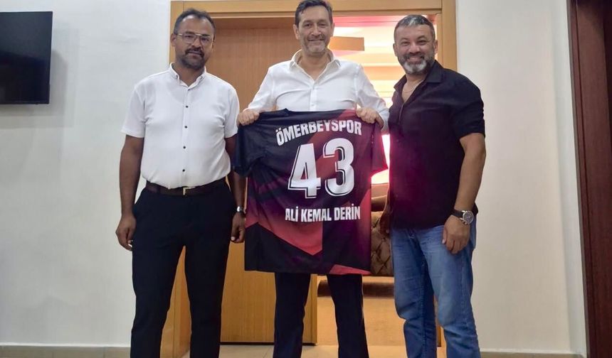 Ömerbey Spor Kulübü Başkanı Öner'den, Başkan Derin'e ziyaret