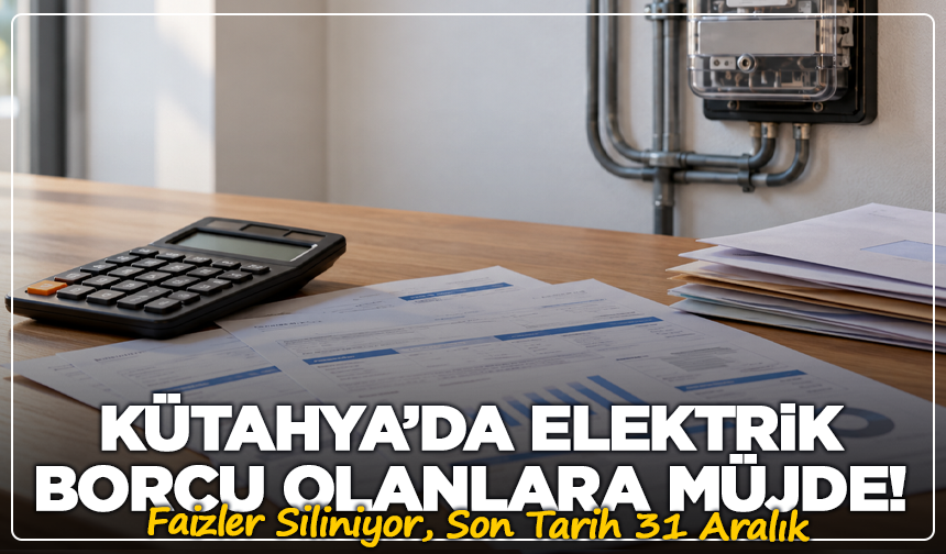 Kütahya’da Elektrik Borcu Olanlara Müjde! Faizler Siliniyor, Son Tarih 31 Aralık