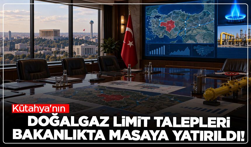 Kütahya'nın doğalgaz limit talepleri Bakanlıkta masaya yatırıldı
